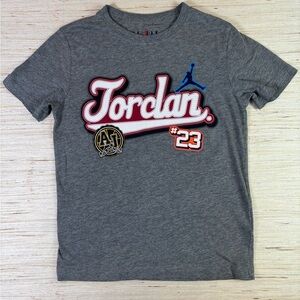 Jordan Boys T-Shirt #23 AJ Team Patch | Jumpman Graphic Tee | Size 8 Years Small